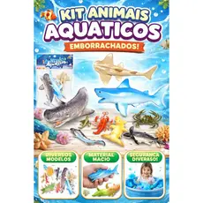 KIT ANIMAIS AQUÁTICOS EMBORRACHADOS