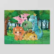 Quebra cabeça Dinossauro temas Dino | 24, 40 e 70 Peças | Sublimação | Sublime Fantasia
