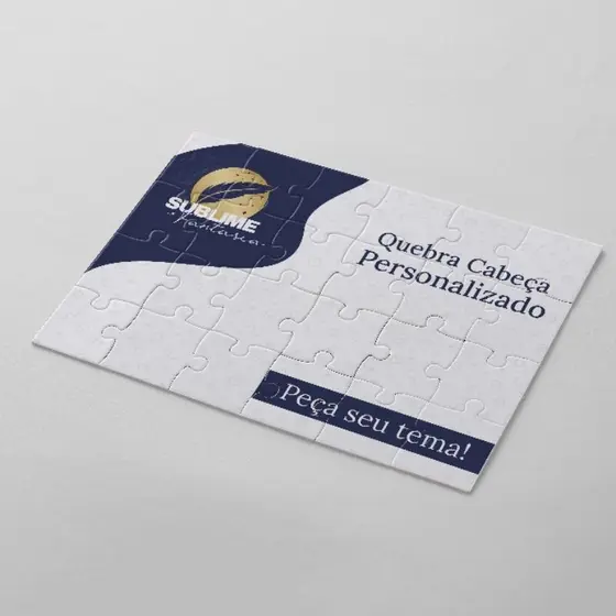 Quebra cabeça personalizado a sua maneira! | 24, 40, 70 peças | Sublime Fantasia