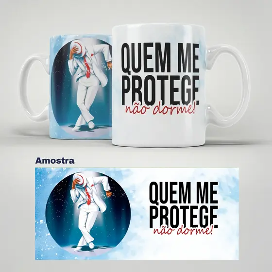 Caneca Personalizada Orixás Malandro, Zé Pilintra, Quem me protege não dorme | Sublime Fantasia