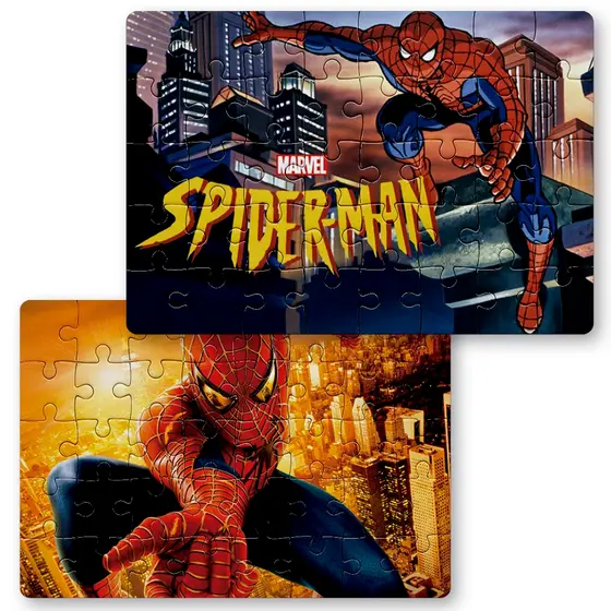 KIT 2 Peças Quebra cabeças Homem Aranha Marvel | 24, 40 e 70pçs | Sublime Fantasia