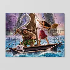 Quebra cabeça Moana Motonui Maui Mawi Porco | 24, 40 e 70 peças | Sublimação | Sublime Fantasia