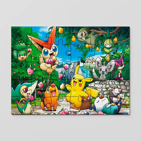 Quebra cabeça Pokemon, Pikachu, Ash, Misty, charmander, charizard | MDF | sublime fantasia
