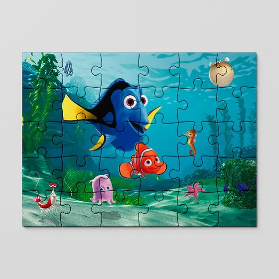 Quebra cabeça Procurando Nemo, marlin, peixe palhaço, Dory | MDF | sublime fantasia