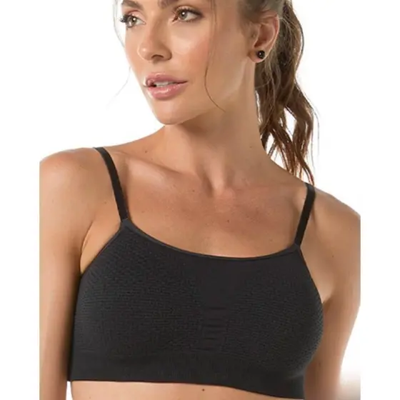 Top Fitness Velvette Ultraleve Sem Costura DeMillus - 061235