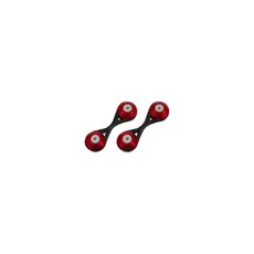 TRAVA DO PARACHOQUE (ANILHA) UNIVERSAL DECORATIVO VERMELHO (O PAR)