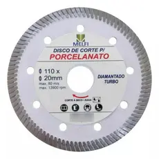 Disco Diamantado Porcelanato De Corte Turbo 110 X 20 Mm