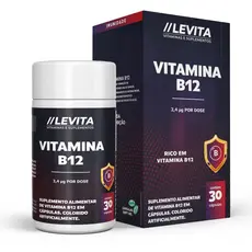 Vitamina B12 30 Caps Auxilia na Formação de Células Vermelhas Sistema Imune e Metabolismo Energético
