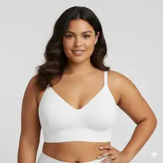 Sutiã Plus size Reforçado sem bojo alça ajustável sutien conforto básico dia a dia