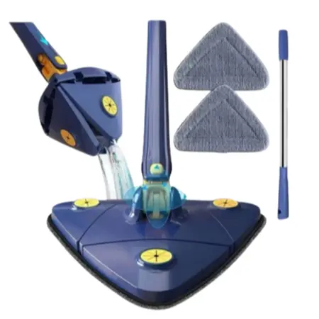 Esfregão Rodo Limpeza Triangulo Mop Giratorio 360° Rodo