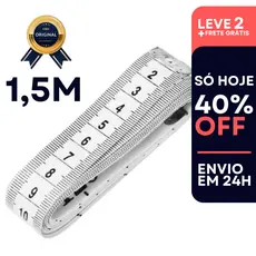 5 Fita Métrica 1,5m Costura , Corpo, Academia, Multiuso