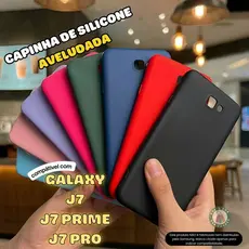 Capa Case Capinha Compatível Com Samsung Galaxy J7 Prime Pro Silicone Aveludada Protetora