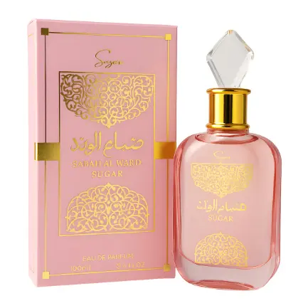 Perfume Árabe Feminino Al Wataniah Sabah Al Ward SUGAR Eau de Parfum EDP Original 100ml
