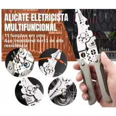 Alicate De Crimpagem Multifuncional Decapagem Descascadores de Fio Torção Separação Ferramenta