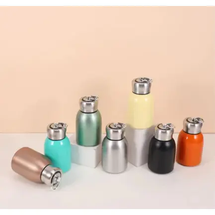 Copo Térmico em Aço Inoxidável 300ml com Tampa Rosqueável e Alça