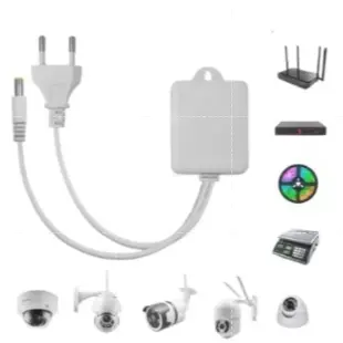 Fonte Prova D'agua 12v-2a Pra Camera Ip Speed Dome