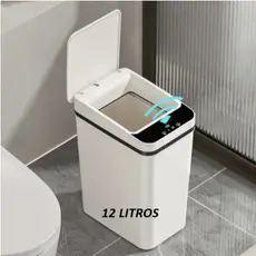 Lixeira Inteligente Automática Com Sensor Para Banheiro A Pilha 12 L DIGITAL