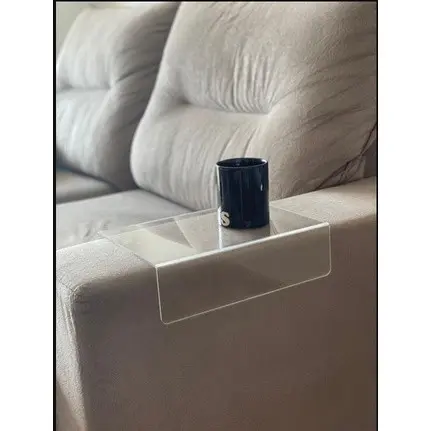 PORTA COPOS BANDEJA PARA SOFÁ EM ACRÍLICO