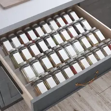 Kit Dois ou mais Organizador de Gaveta 30cm  Temperos Maquiagem Bandeja Suporte Especiarias Acrílico