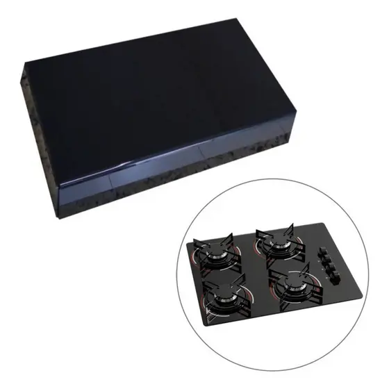 Tampa Para Fogão Cooktop 4 Bocas Em Acrilico Cozinha Balcão