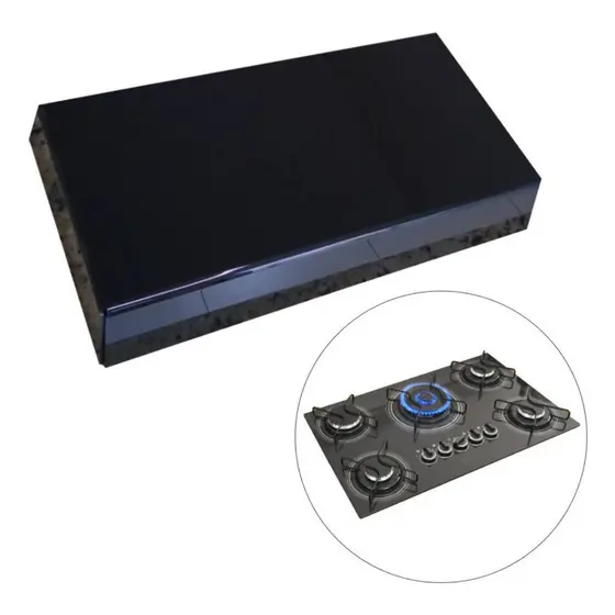 Tampa 5 Bocas Para Cooktop Acrilico Bandeja De Mesa Lisa