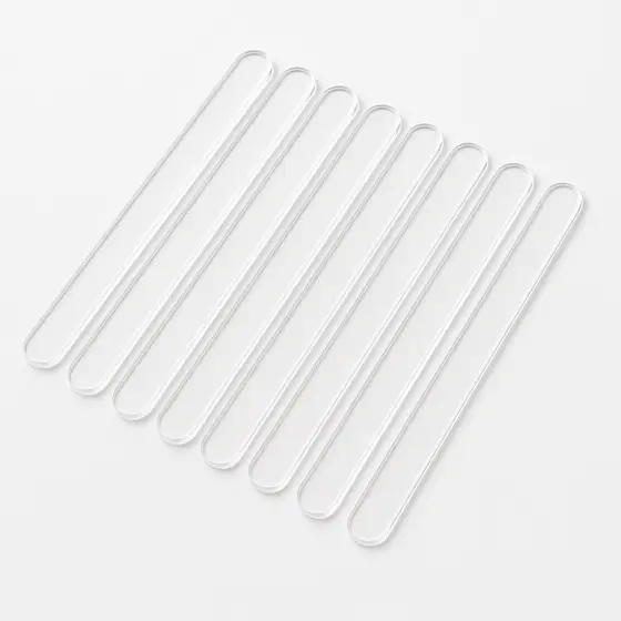 Kit 50 Palitos De Acrílico Transparente – Estilo Picolé p/ Lembrancinhas