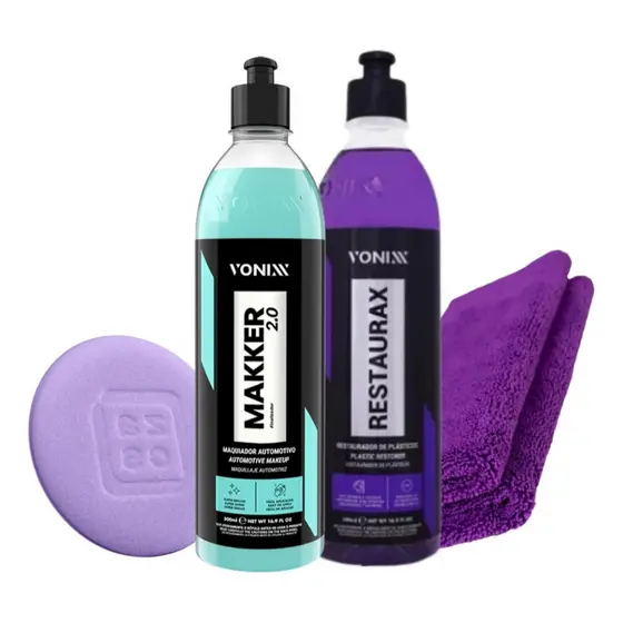 Kit Maquiador Makker Restaurador Plastico Restaurax - Vonixx