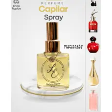 Perfume Capilar Feminino Inspiração Premium com Proteção Térmica Spray para Cabelos