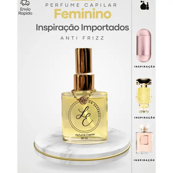 Perfume para Cabelo Spray Capilar Anti- Frizz Inspiração Alta Perfumaria
