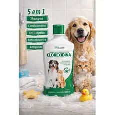 Shampoo e Condicionador Kelldrin 5 em 1 Clorexidina