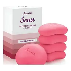 Sabonete Hidratante Barra Sensi Avelã Amêndoas 5x80g Jequiti