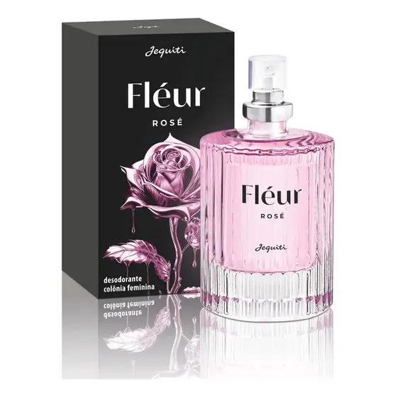Perfume Colônia Femenina  Fluer Rose | Jequiti - 25 ml