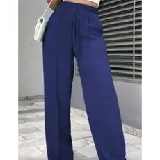 Kit 3 Calças Pantalona Feminina Tecido Duna Conforto do P ao GG