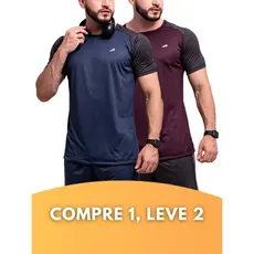 Kit 2 Camiseta Masculina Dryfit Camisa Manga Curta Gola Redonda Blusa Masculino Premium