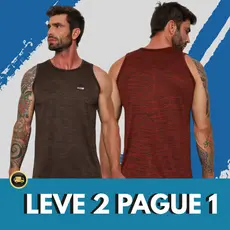 Kit 2 Ragata Masculina Dryfit Camiseta Sem Manga Cores Camisa de Treino Masculina