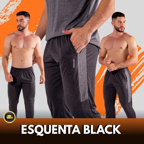 Calça Slim Masculina Tactel com Elastano Ideal para Academia e Treino Fitness Corrida