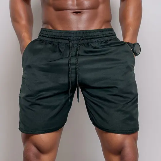 Short Masculino Tactel Premium Bermuda Lisa Masculina Shorts de Elástico Moda Praia Cores Diversas