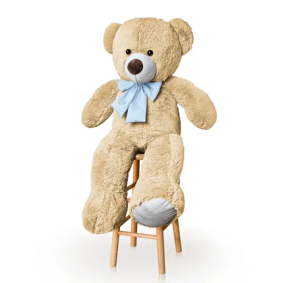 Urso de Pelúcia Grande 1 Metro com Laço Várias Cores