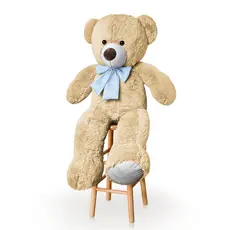 Urso de Pelúcia Grande 1 Metro com Laço Várias Cores