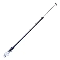 Antena Corta Pipa Reclinável Alumínio anti cerol 2 Estágios Reforçada Moto Guidão Segura Resistente