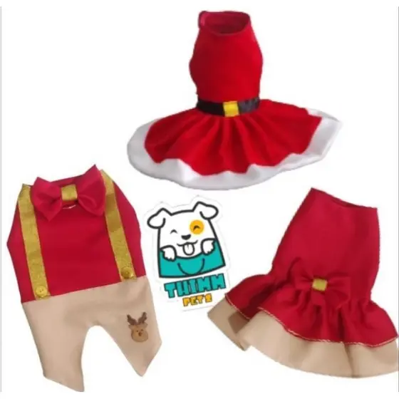 Roupa Cachorro Natal natalino