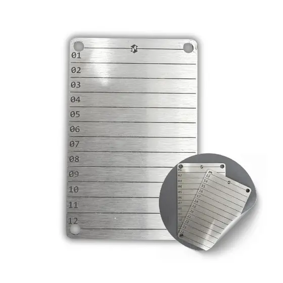 Placa Cold Wallet Gravada - 12/24 Palavras