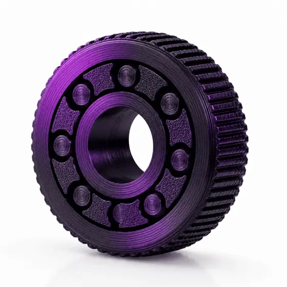 Anel Fidget Anti Estresse Relaxante Impressão 3d Girar Cor Azul
