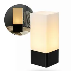 Luminária LED de Mesa Abajur Moderno Minimalista Luz Quente Decorativa 25cm Bivolt p/Quarto/Escritório/Sala Decoração