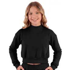 Cropped Gola Alta Moletom Menina Juvenil Inverno