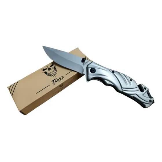 CANIVETE DE BOLSO PROFISSIONAL EM AÇO INOX PESCA CAMPO CAÇA TAUE L115V
