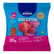 Ração Para Peixes Nutricon Gold Fish Color 20g Com Alho