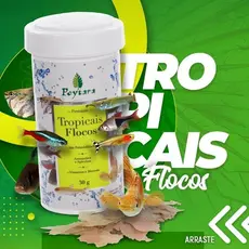 Ração Para Peixes Poytara Tropicais Flocos 30g