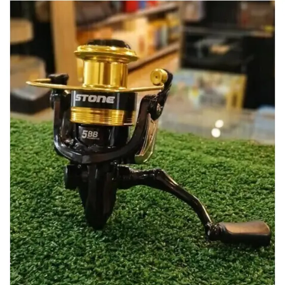 MOLINETE POP FISHING STONE 3000 CARRETEL DE ALUMINIO – 5 ROLAMENTOS