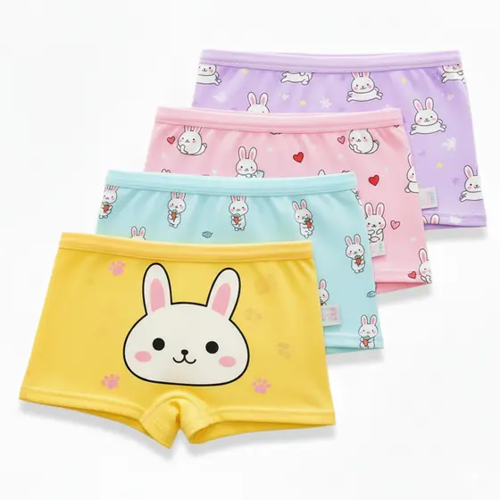 Kit Calcinha Boxer Box Dry Cueca Feminina Infantil Criança Microfibra Importada Resistente Confortável